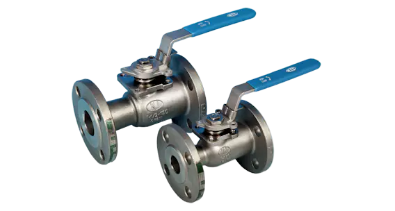 Stainless Steel 1-Pce Reduced Bore Flanged ANSI 150 Ball Valve NTC KV-M1FF
